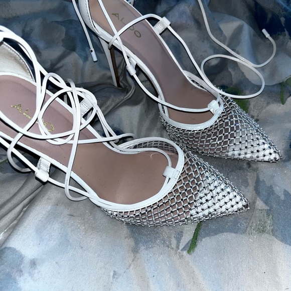 ALDO SPARKLE POINTED TOE HEELS - Picture 4 of 6